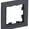 Рамка 1-м BRITE РУ-1-БрГ графит IEK BR-M12-K53