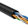 Кабель витая пара U/UTP кат.5E 4х2х24AWG solid LSZH черн. (305м) (м) ITK LC3-C5E04-129