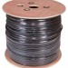 Кабель витая пара U/UTP кат.5E 4х2х24AWG solid CU PE Outdoor трос черн. (м) Rexant 01-0046