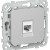 Розетка компьютерная СП FLITE РК5е-1-0-ФлА RJ45 кат.5E UTP механизм алюм. IEK FI-K12-1-K47