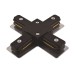 Коннектор X-образный PTR CX-BL накладной/подвесной шинопровод черн. JazzWay 5010871