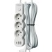 Удлинитель 3х1.5м с заземл. 10А IP20 USB 2800Вт 220В ПВС 3х1 с выкл. бел. КОСМОС YKsm1.5m3g-Z-VU10А-W