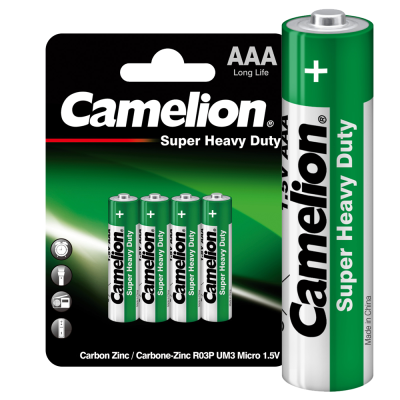 Элемент питания солевой AAA/R03 BL-4 (блист.4шт) Camelion 1668 Элемент питания солевой AAA/R03 BL-4 (блист.4шт) Camelion 1668