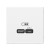 Розетка USB ArtGallery тип C 65Вт QC PD высокоскор. ЗУ механизм бел. SE GAL000127
