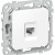 Розетка компьютерная СП FLITE РК5е-1-0-ФлБ RJ45 кат.5E UTP механизм бел. IEK FI-K12-1-K01
