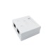 Розетка компьютерная 8P8C (RJ-45) кат.5E UTP 2 порта TOKOV ELECTRIC TKE-SMB-8P8C-2P-UTP