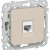 Розетка компьютерная СП FLITE РК5е-1-0-ФлЛ RJ45 кат.5E UTP механизм льняной IEK FI-K12-1-K88