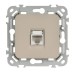 Розетка компьютерная СП FLITE РК5е-1-0-ФлЛ RJ45 кат.5E UTP механизм льняной IEK FI-K12-1-K88