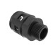 Переходник труба-коробка DN 17мм М20х1.5 полиамид черн. IP66 DKC PAM17M20N