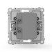 Розетка 2-м USB СП Pixel тип A+A 5В 1х2.1А 2х1.05А механизм алюм. TOKOV ELECTRIC TKE-PX-2USB-C03