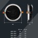 Светильник светодиодный ДВО 1803 PRO 30Вт 4000К IP40 даунлайт встраив. круг бел. IEK LDVO0-1803-30-4000-K01