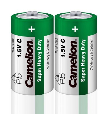 Элемент питания солевой C/R14 R14P-SP2G 1.5В SR-2 (уп.2шт) Camelion 1661 Элемент питания солевой C/R14 R14P-SP2G 1.5В SR-2 (уп.2шт) Camelion 1661