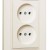 Розетка 2-м СП Karea 10А IP20 б/з крем. Makel 56010017