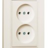Розетка 2-м СП Karea 10А IP20 б/з крем. Makel 56010017
