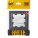 Рамка 1-м BRITE РУ-1-БрС сталь IEK BR-M12-K46
