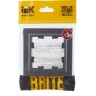 Рамка 1-м BRITE РУ-1-БрС сталь IEK BR-M12-K46