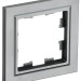 Рамка 1-м BRITE РУ-1-БрС сталь IEK BR-M12-K46