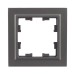 Рамка 1-м BRITE РУ-1-БрС сталь IEK BR-M12-K46