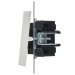 Выключатель 2-кл. СП BRITE ВС10-2-1-БрБ 10А с индик. механизм бел. IEK BR-V20-1-10-K01