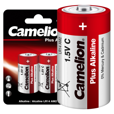 Элемент питания алкалиновый C/LR14 1.5В Plus Alkaline LR14-BP2 BL-2 (блист.2шт) Camelion 1653 Элемент питания алкалиновый C/LR14 1.5В Plus Alkaline LR14-BP2 BL-2 (блист.2шт) Camelion 1653
