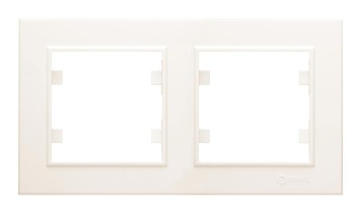 Рамка 2-м Karea горизонт. крем. Makel 56010702