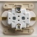 Розетка 2-м СП Glossa 16А IP20 с заземл. в сборе перламутр. SE GSL000624