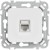 Розетка компьютерная СП FLITE РК6-1-0-ФлБ RJ45 кат.6 UTP механизм бел. IEK FI-K12-2-K01