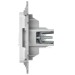 Розетка компьютерная СП FLITE РК6-1-0-ФлБ RJ45 кат.6 UTP механизм бел. IEK FI-K12-2-K01