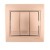 Выключатель 3-кл. СП Mira 10А со вставкой свет. корич. перламутр. LEZARD 701-3131-109
