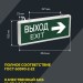 Светильник светодиодный ССА 1004 "ВЫХОД-EXIT" стрелка направления 3Вт аварийный двусторонний IEK LSSA0-1004-003-K03