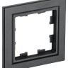 Рамка 1-м BRITE РУ-1-БрЧ черн. IEK BR-M12-K02