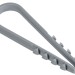 Дюбель-хомут 11х18мм для круглого кабеля нейлон сер. (уп.100шт) GENERICA UDH13-11-18-100-K03-G