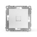 Розетка телефонная 1-м СП Pixel RJ11 механизм бел. TOKOV ELECTRIC TKE-PX-RT1-C01