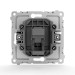 Розетка телефонная 1-м СП Pixel RJ11 механизм бел. TOKOV ELECTRIC TKE-PX-RT1-C01
