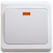 Выключатель 1-кл. СП Этюд 10А IP20 с подсветкой бел. SE BC10-005B
