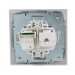 Розетка компьютерная + телефонная 2-м СП Mira RJ45 + RJ11 сер. метал. LEZARD 701-1010-143
