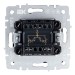 Выключатель 2-кл. СП BRITE ВС10-2-1-БрЧ 10А с индик. механизм черн. IEK BR-V20-1-10-K02