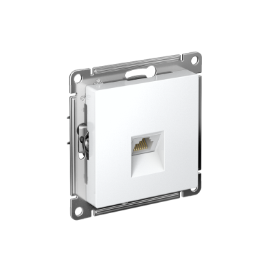 Розетка компьютерная AtlasDesign RJ45 кат.5E механизм лотос SE ATN001383