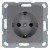 Розетка 1-м Shuko 16А IP20 с заземл. защ. шторки механизм алюм. Jasmart G5501S
