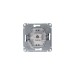 Розетка компьютерная 1-м Glossa RJ45 кат.5E механизм антрацит SE GSL000781K
