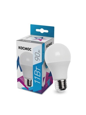 Лампа светодиодная A60 11Вт 4500К E27 220В КОСМОС LkecLED11wA60E2745 Лампа светодиодная A60 11Вт 4500К E27 220В КОСМОС LkecLED11wA60E2745