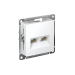 Розетка компьютерная 2-м AtlasDesign RJ45+RJ45 кат.5E механизм лотос SE ATN001385