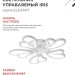 Светильник светодиодный ELEGANT IRIS 90Вт 3000-6500К 7000лм 230В 545х557х90мм с пультом ДУ бел. IN HOME 4690612051475