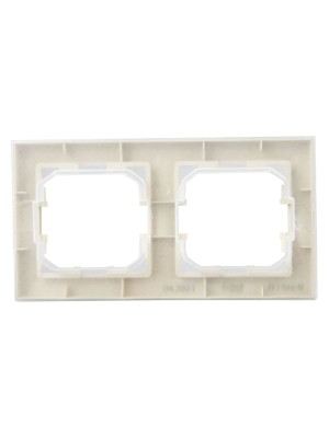 Рамка 2-м IP44 BRITE РУ-2-БрКр-44 беж. IEK BR-M22-44-K10