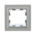 Рамка 1-м IP44 BRITE РУ-1-БрА-44 алюм. IEK BR-M12-44-K47