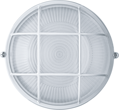 Светильник ЛОН 94 803 NBL-R2-60-E27/WH 1х60Вт E27 IP54 (аналог НПБ 1302 бел. круг с решеткой 60Вт) Navigator 94803