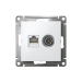 Розетка компьютерная + телевизионная 2-м СП AtlasDesign RJ45 кат.5E + TV механизм лотос SE ATN001389