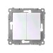 Выключатель 2-кл. СП Pixel 10А IP20 механизм перламутр. TOKOV ELECTRIC TKE-PX-V2-C04