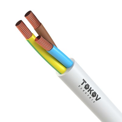 Провод TOKOV ELECTRIC ПВС 3х6(2х6+1х6) 380В Б (бухта) (м) 1945495