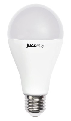 Лампа светодиодная PLED-LX 20Вт A65 грушевидная матовая 5000К холод. бел. E27 JazzWay 5028043